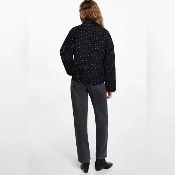 NWT Mango Embroidered Dot Women's Jacket Small - Picture 6 of 11